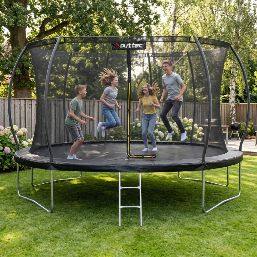 Gresskartrampoline 435 cm 14 Fot – Outtec – bilde 2 av 5