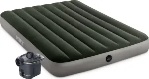 2-Personers Madrass 137X191X25Cm + Intex-Pumpe