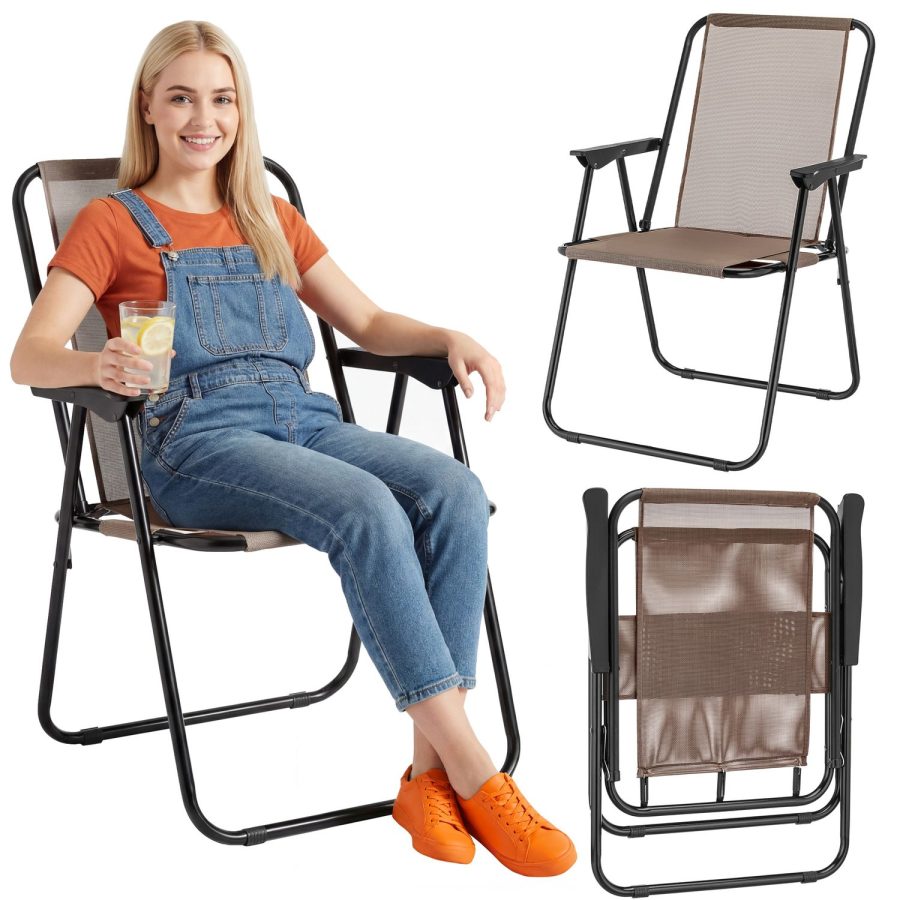 Sammenleggbar hagestol Breeze Textline – Outtec – bilde 1 av 5