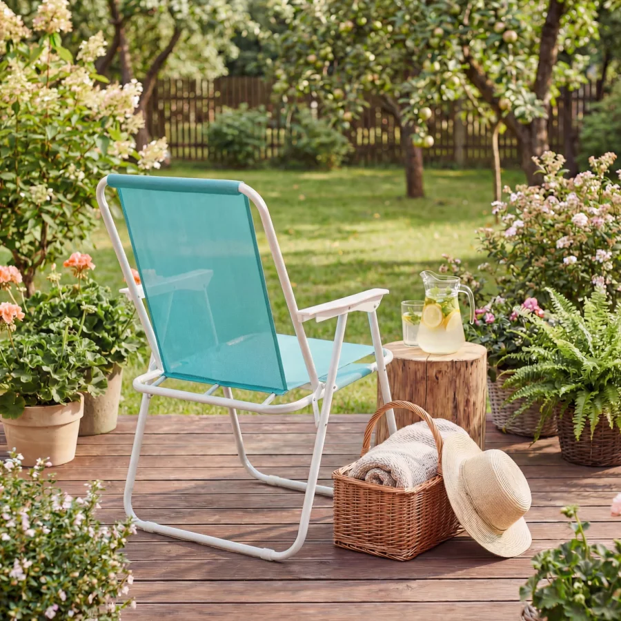 Sammenleggbar hagestol Breeze Textline – Outtec – bilde 3 av 5