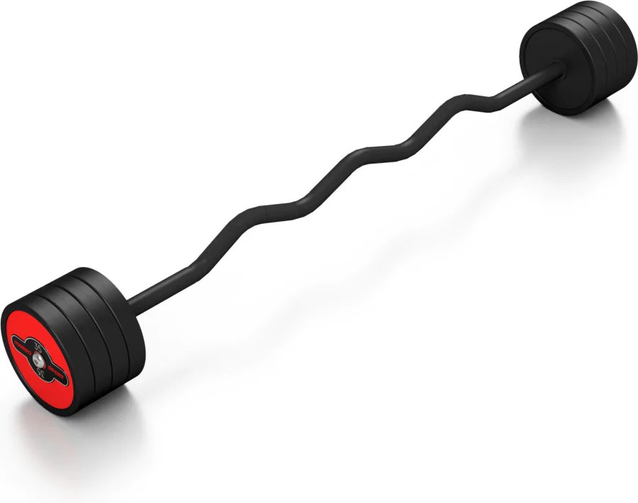 Gummibelagt curlstang 35 kg – Marbo Sport – bilde 2 av 3