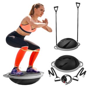 Corebalance Halvball Balanseplattform + 2-I-1 Gymtek Pumpe