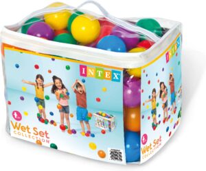Fun Ballz Oppblåsbare Bassengballer 8 cm 100 Stk Intex