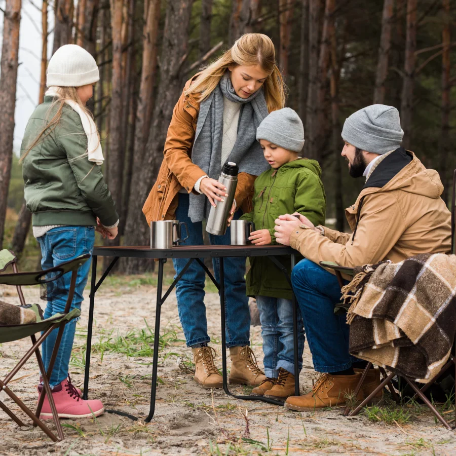 Camping, Turist, sammenleggbart bord 80 × 60 × 70 cm – Outtec – bilde 5 av 5