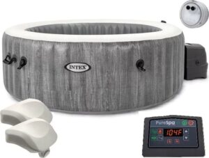 Jacuzzibasseng 196x71x145 cm Purespa Octagon Bubble Therapy Deluxe Intex
