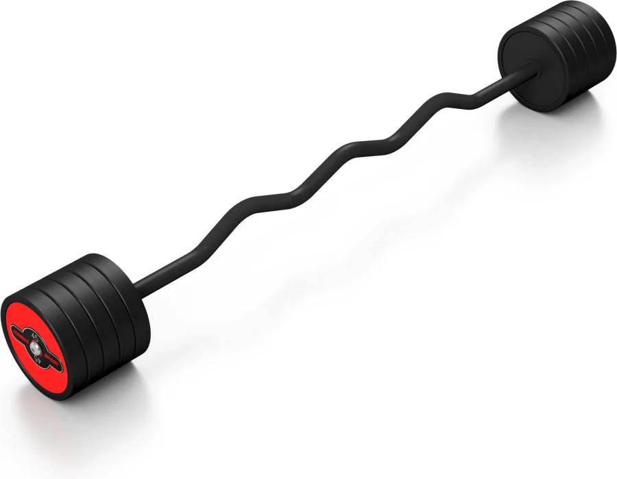 Gummibelagt curlstang 45 kg – Marbo Sport – bilde 2 av 3