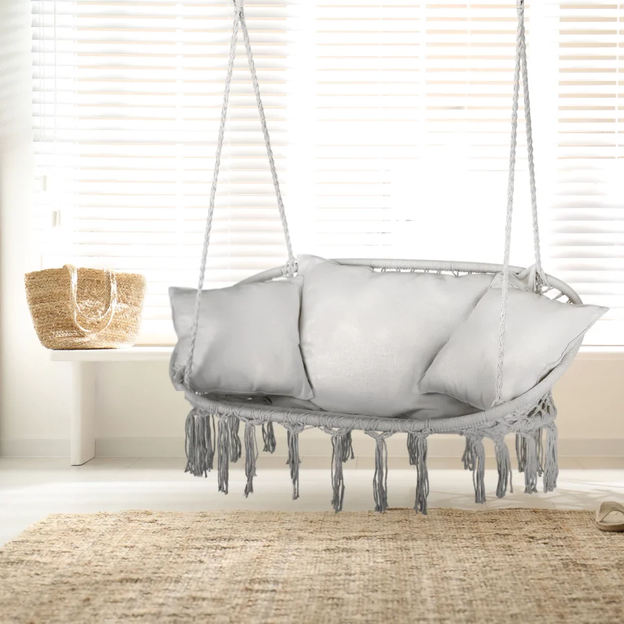 Boho dobbel Hengende Huske med Outtec-Puter – bilde 4 av 5