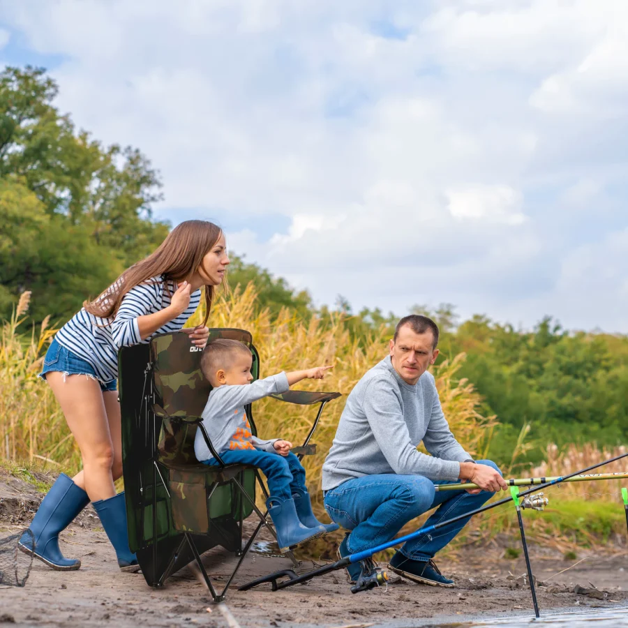 Sun XXL camping- og fiskestol – Outtec – bilde 4 av 5