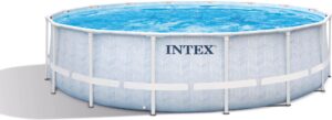 Prism Fiskebensrammebasseng Med 12V Pumpe 488x122 cm Intex