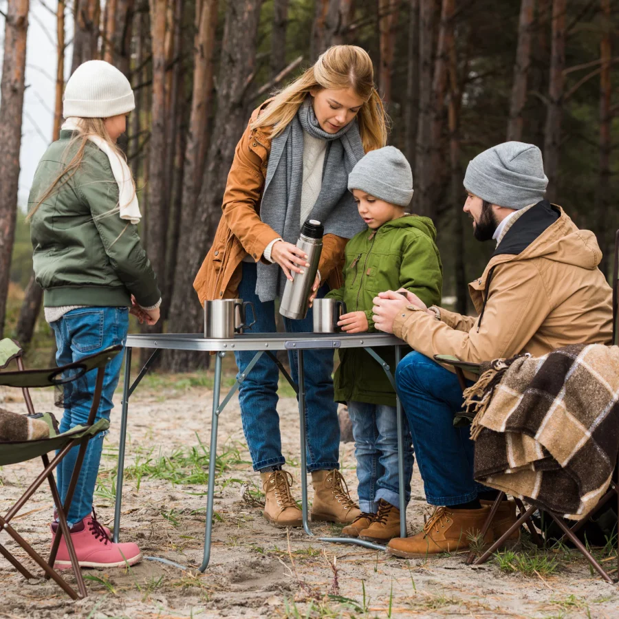 Camping, Turist, sammenleggbart bord 80 × 60 × 70 cm – Outtec – bilde 5 av 5