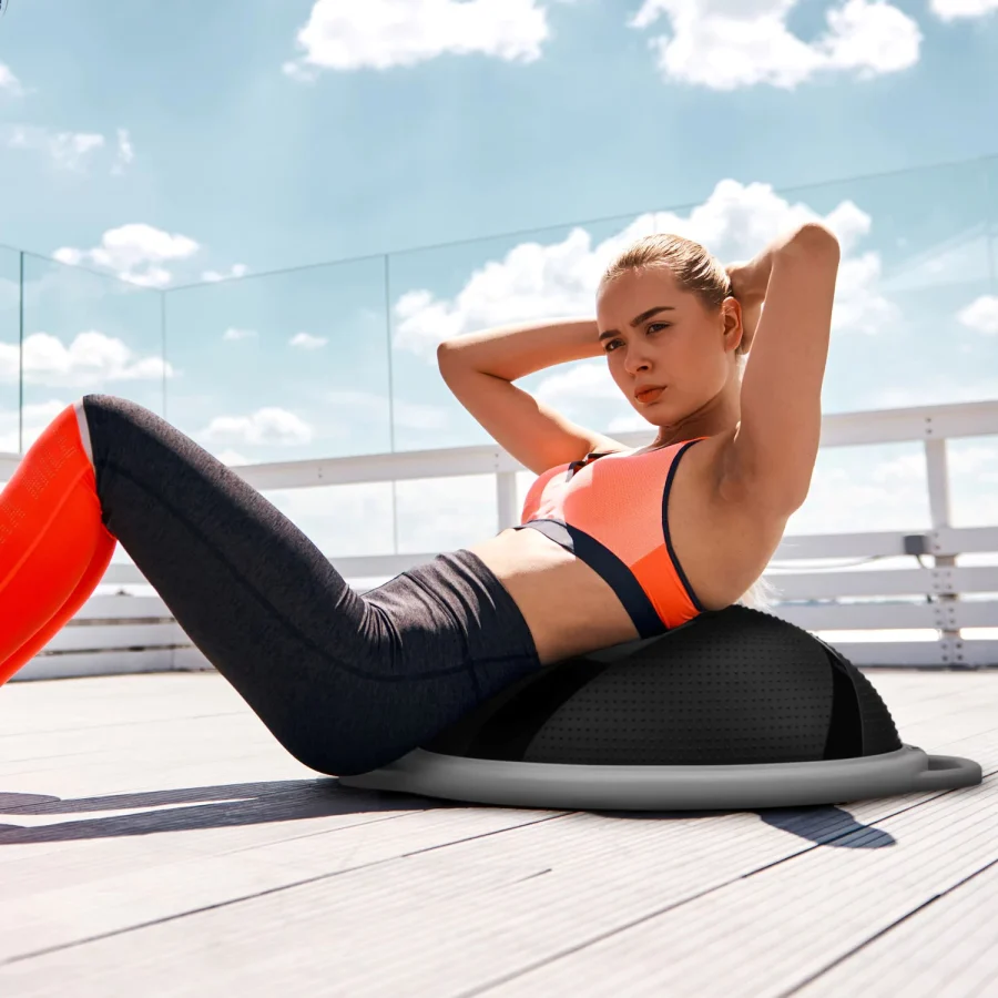 Balanseplattform Corebalance Halvball + 2-i-1 pumpe – Gymtek – bilde 4 av 5