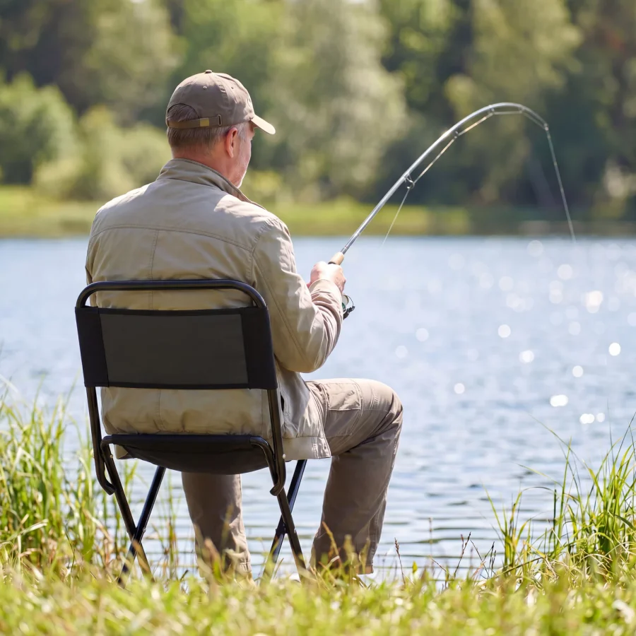 Easy Catch sammenleggbar fiskestol – Outtec – bilde 2 av 5