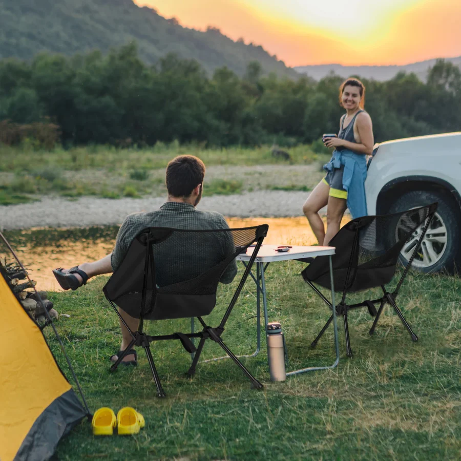 Moon Chair Light ultralett sammenleggbar campingstol + trekk – bilde 3 av 5