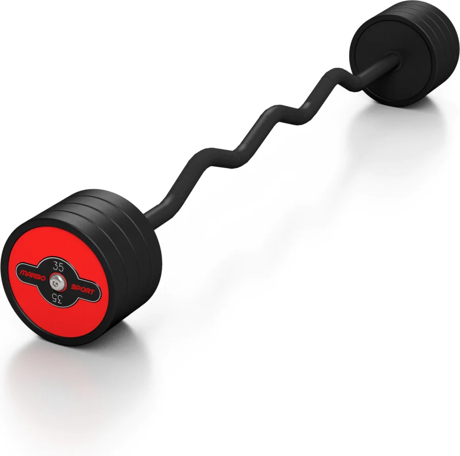 Gummibelagt curlstang 35 kg – Marbo Sport – bilde 3 av 3