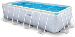 Prism Fiskebensrammebasseng Med 12V Pumpe 400x200x100 cm Intex