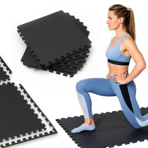 Puslespillskummatte For Treningsutstyr 120X120X1Cm 4 Stk Gymtek