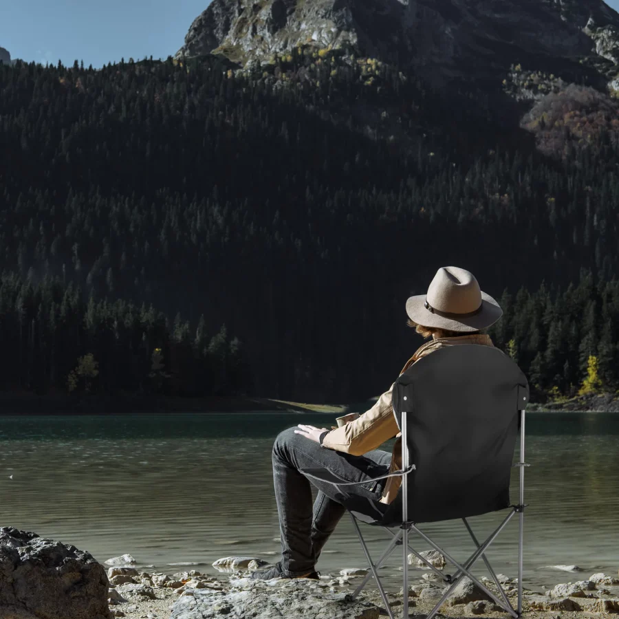 Travel+ sammenleggbar campingstol med trekk – bilde 5 av 5