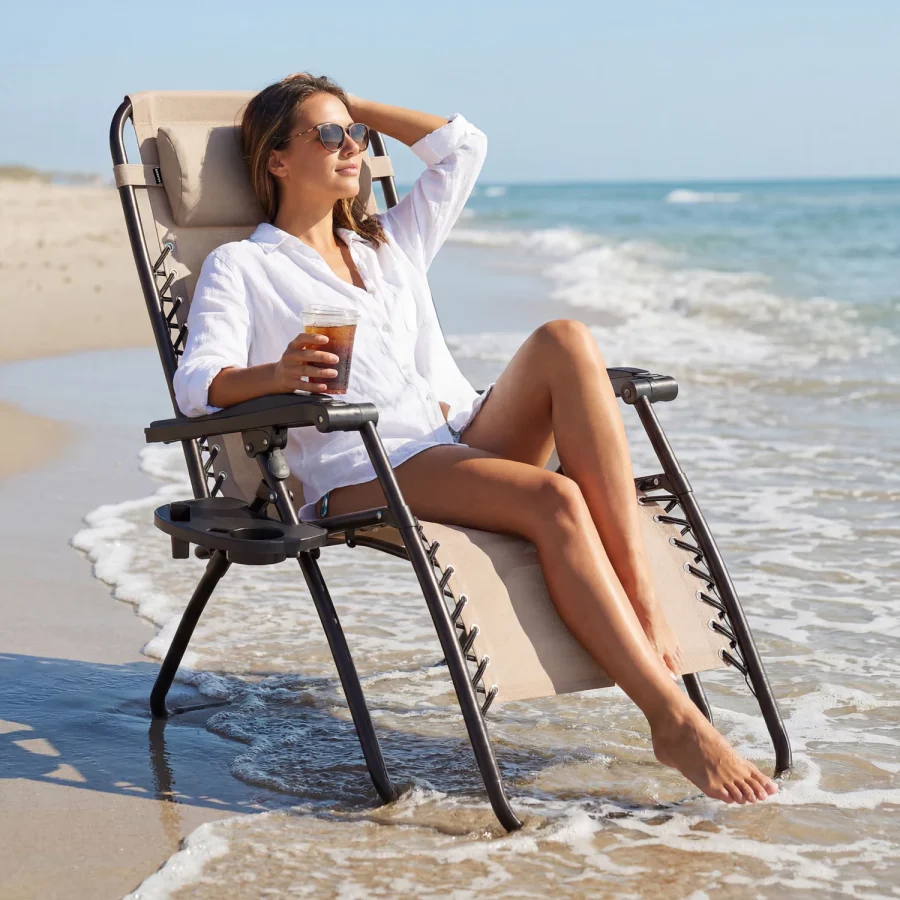 Zero Gravity sammenleggbar hage- og strandstol – Luverno – bilde 4 av 5