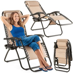 Zero Gravity Luverno Sammenleggbar Hage-/Strandstol