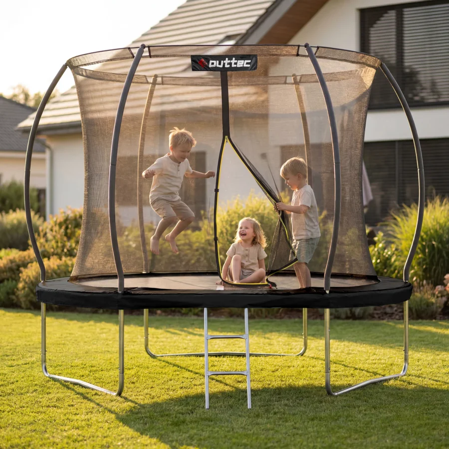 Trampoline med gresskarmotiv 244 cm 8 fot – Outtec – bilde 3 av 5