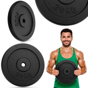 Gymtek 20Kg 29Mm Støpejernsvektplate