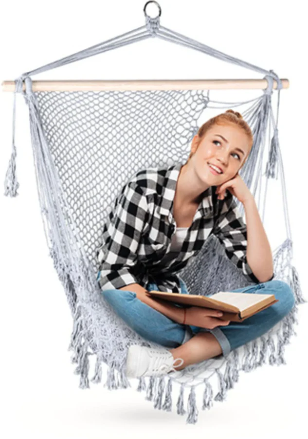 Hagehuske, hengestol Boho – Outtec – bilde 4 av 5