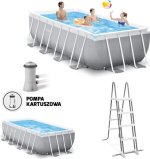 Prism Frame Pool 400x200x122 cm Intex