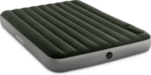 Intex Queen Fiber-Tech Madrass Med Fotpumpe