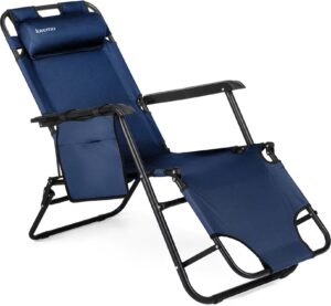 Sun Comfort 2-I-1 Luverno Sammenleggbar Hage-/Strandstol