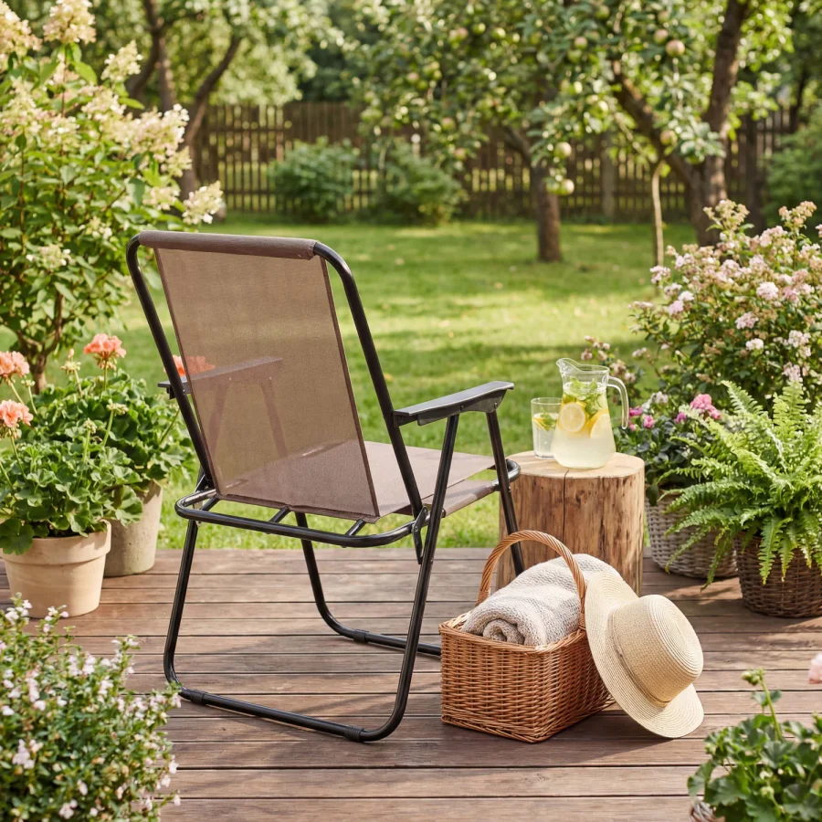 Sammenleggbar hagestol Breeze Textline – Outtec – bilde 3 av 5