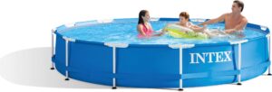 Intex Metallrammebasseng Med Pumpe 366x76 cm
