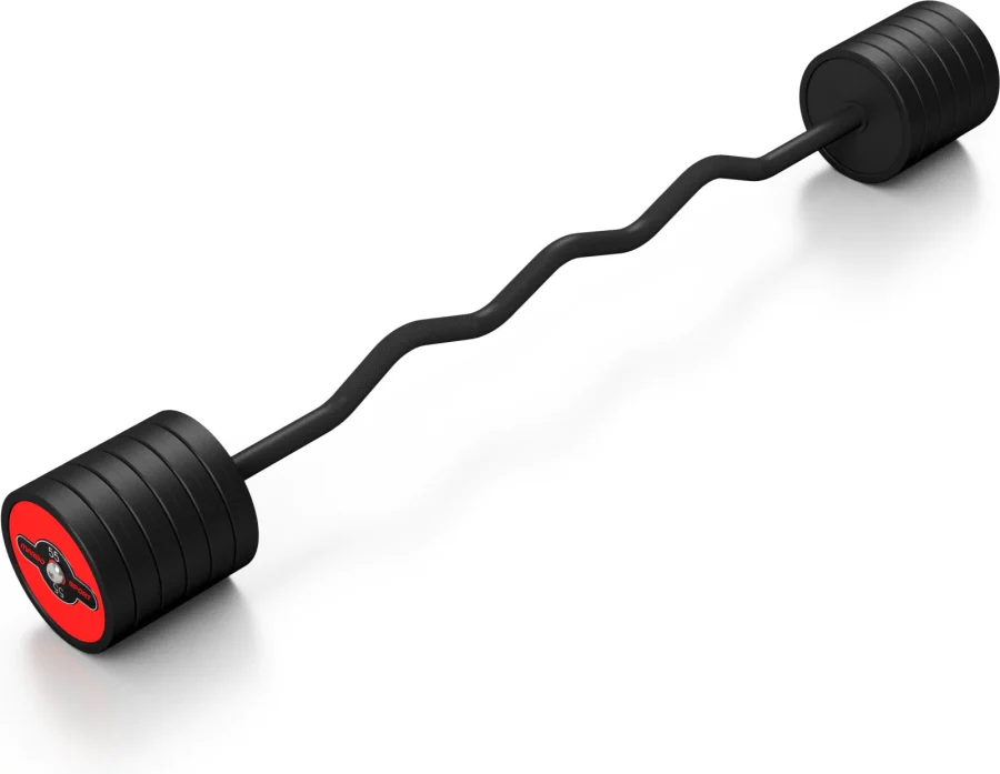 Curlstang 55 kg – gummibelagt – Marbo Sport – bilde 2 av 3