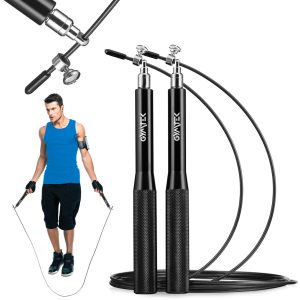 Gymtek Speed ​​​​​​Svart Justerbart Hoppetau Med Kulelager