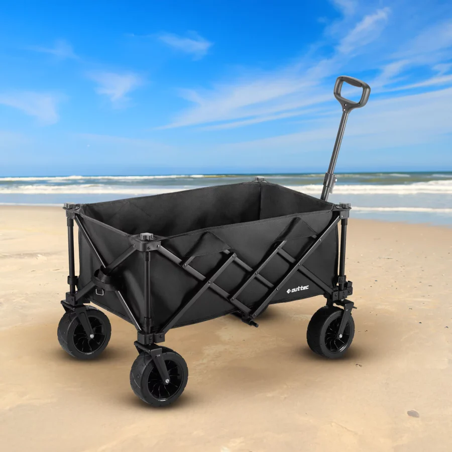 Sammenleggbar tralle Blackrover 100 l med Gummihjul – Outtec – bilde 5 av 5