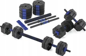 Gymtek 2X10Kg Justerbart Manualsett Med Vektstang