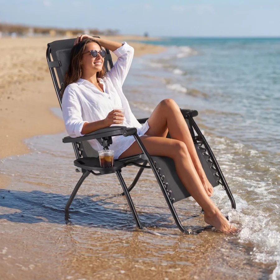 Zero Gravity sammenleggbar hage- og strandstol – Luverno – bilde 3 av 5