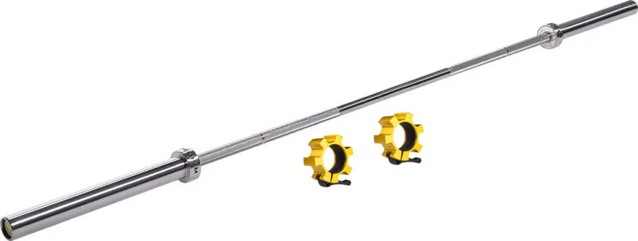 Stang Premium 220 cm 50 mm Olympisk rett med låsbare klemmer – HMS – bilde 1 av 5
