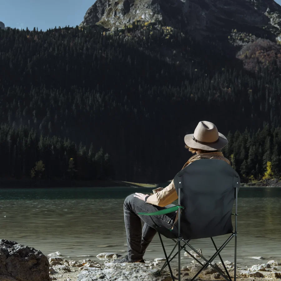 Travel+ sammenleggbar campingstol med trekk – bilde 5 av 5