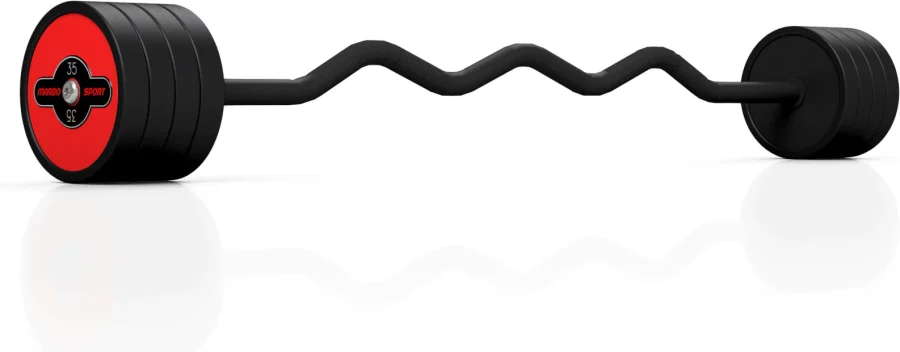 Gummibelagt curlstang 35 kg – Marbo Sport – bilde 1 av 3