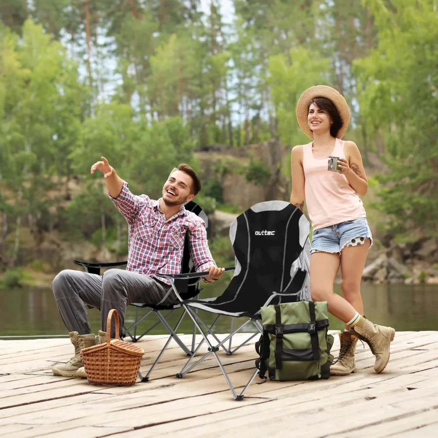 Travel+ sammenleggbar campingstol med trekk – bilde 3 av 5
