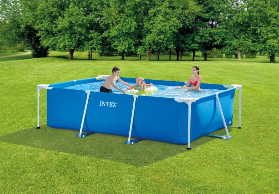 Rektangulært rammebasseng 300 × 200 × 75 cm – Intex – bilde 3 av 5