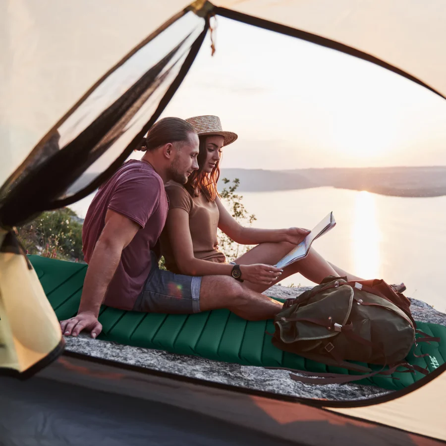 Reisemadrass med pute i Tpu Outec – bilde 3 av 5