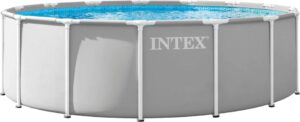 Prismerammebasseng 457x122 cm Med 12V Pumpe + Intex-Tilbehør