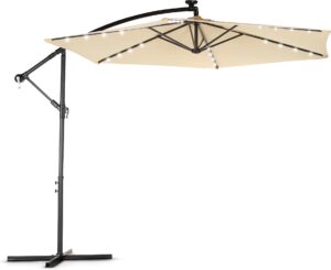 Moderne Led-Parasoll 300 cm Luverno