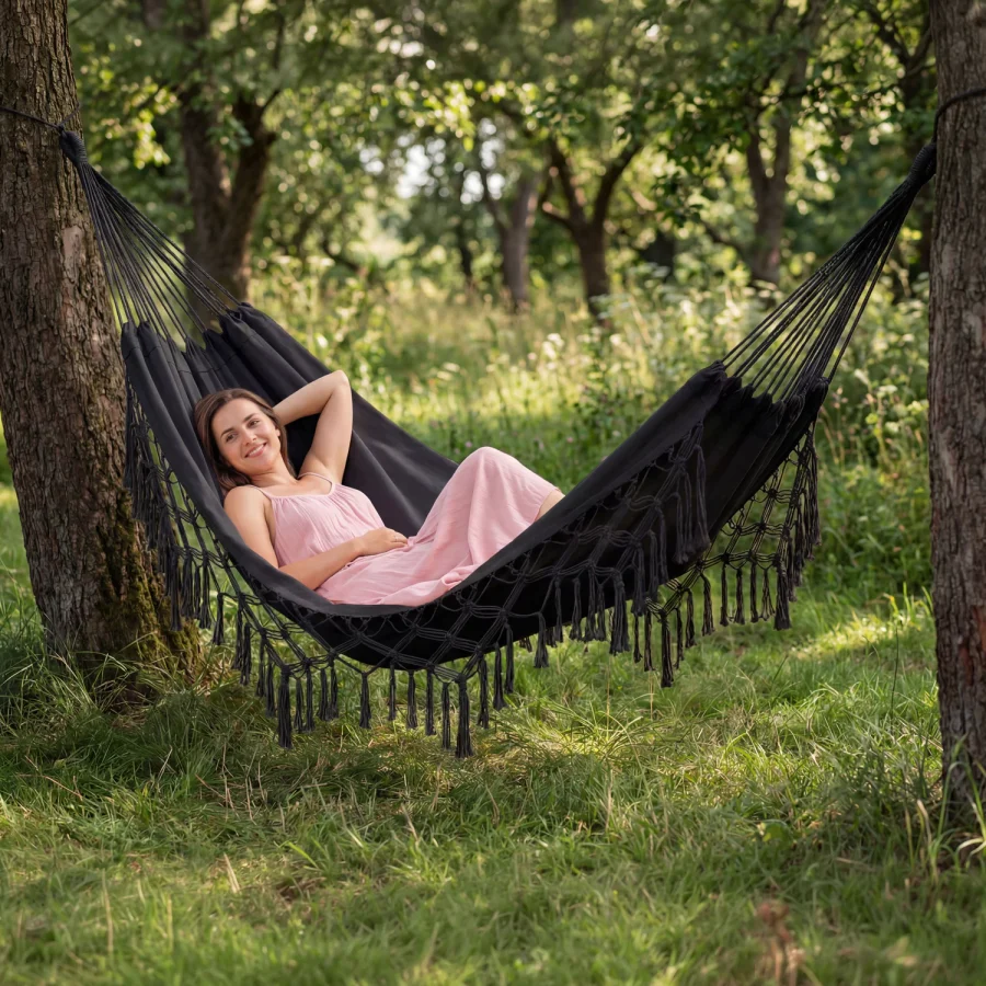 Hagehengekøye med Frynser Boho Sois XXL – Outtec – bilde 5 av 5
