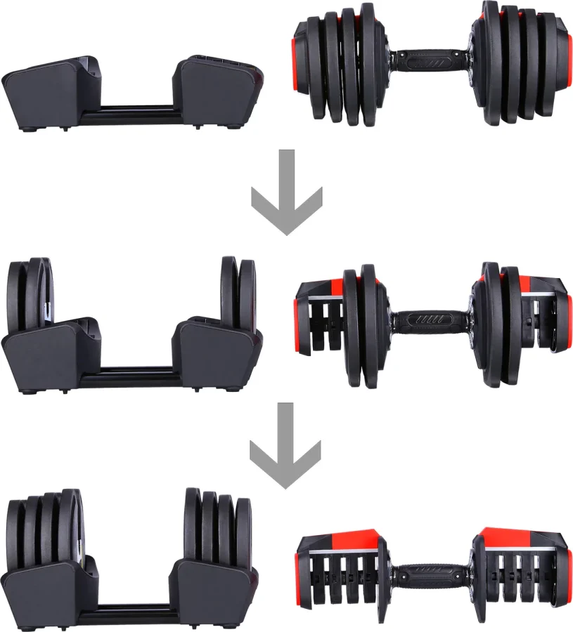 Sgr18 Pro 3-i-1 41 kg justerbart vektsett – HMS – bilde 3 av 5