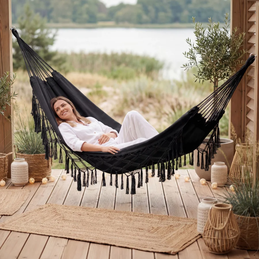 Hagehengekøye med Frynser Boho Sois XXL – Outtec – bilde 2 av 5