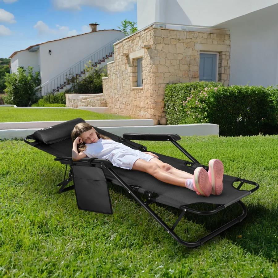 Sun Comfort 2-i-1 sammenleggbar hage- og strandstol – Luverno – bilde 3 av 5