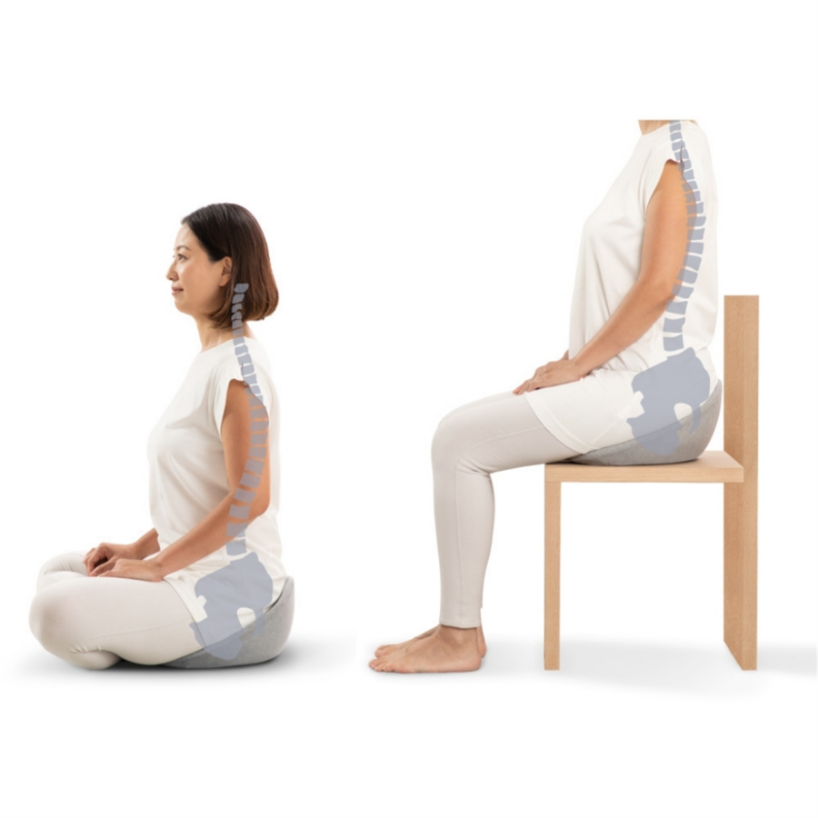 Ergonomisk Sittepute Kura Seat – grå – bilde 3 av 5