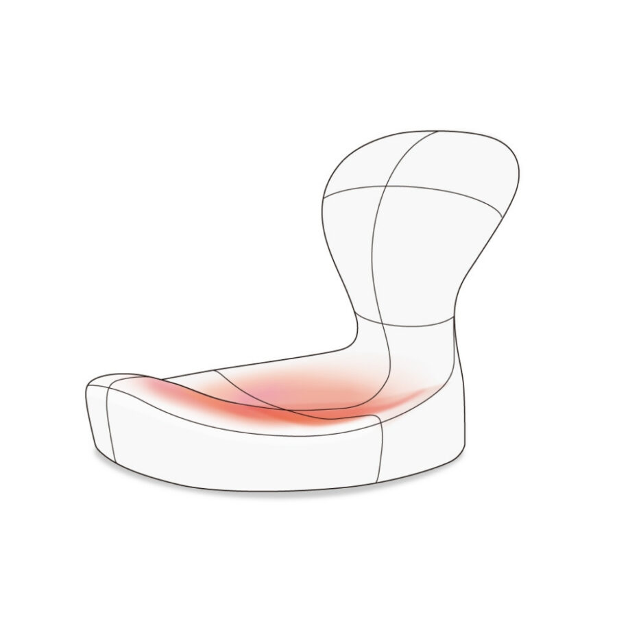 Ergonomisk sete Bollard Chair – marineblå – bilde 5 av 5